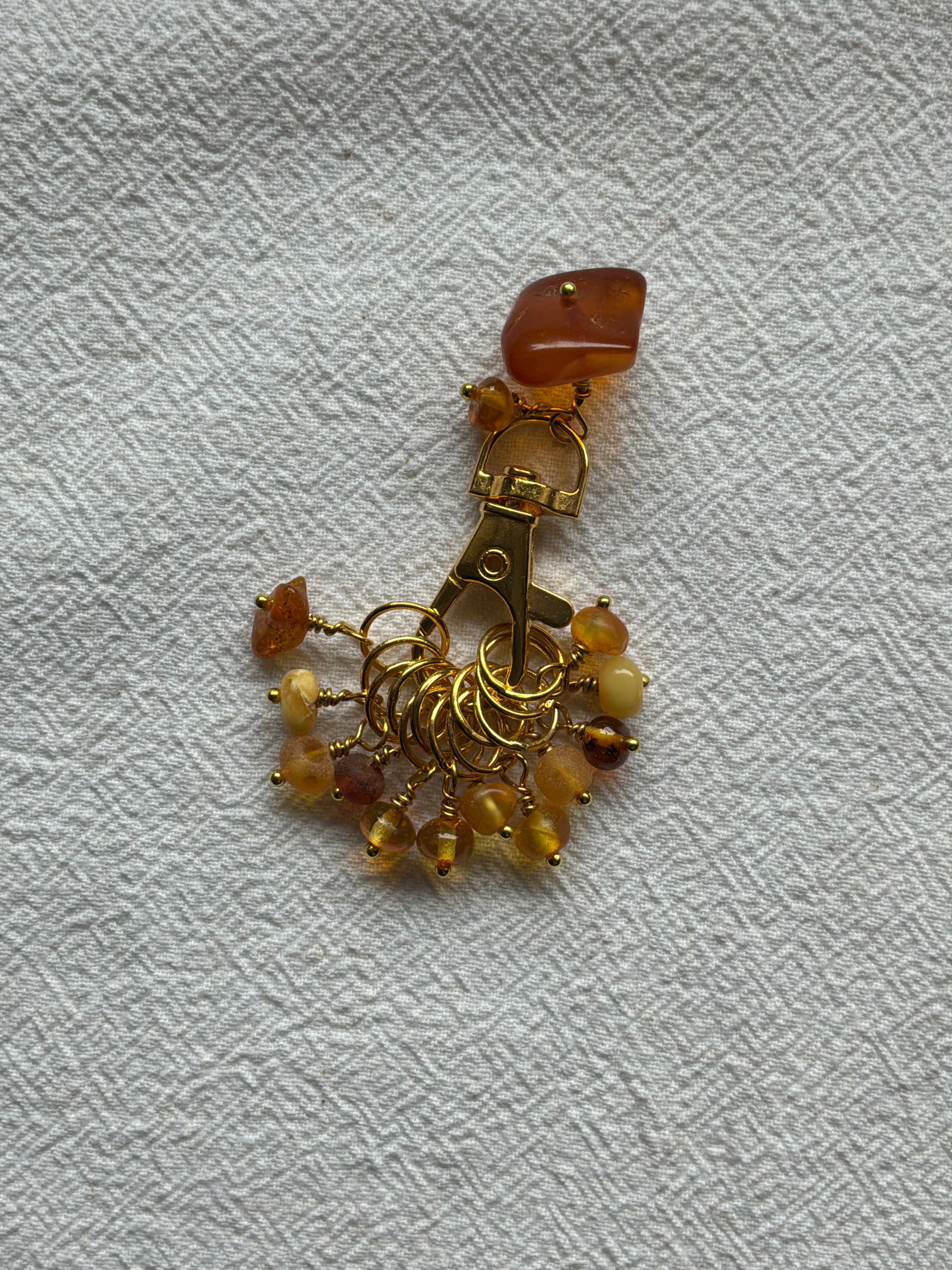 Maskemarkør sæt Rav Nordens guld. 2. Forgyldt med op til 7 mm markører og en markørholder