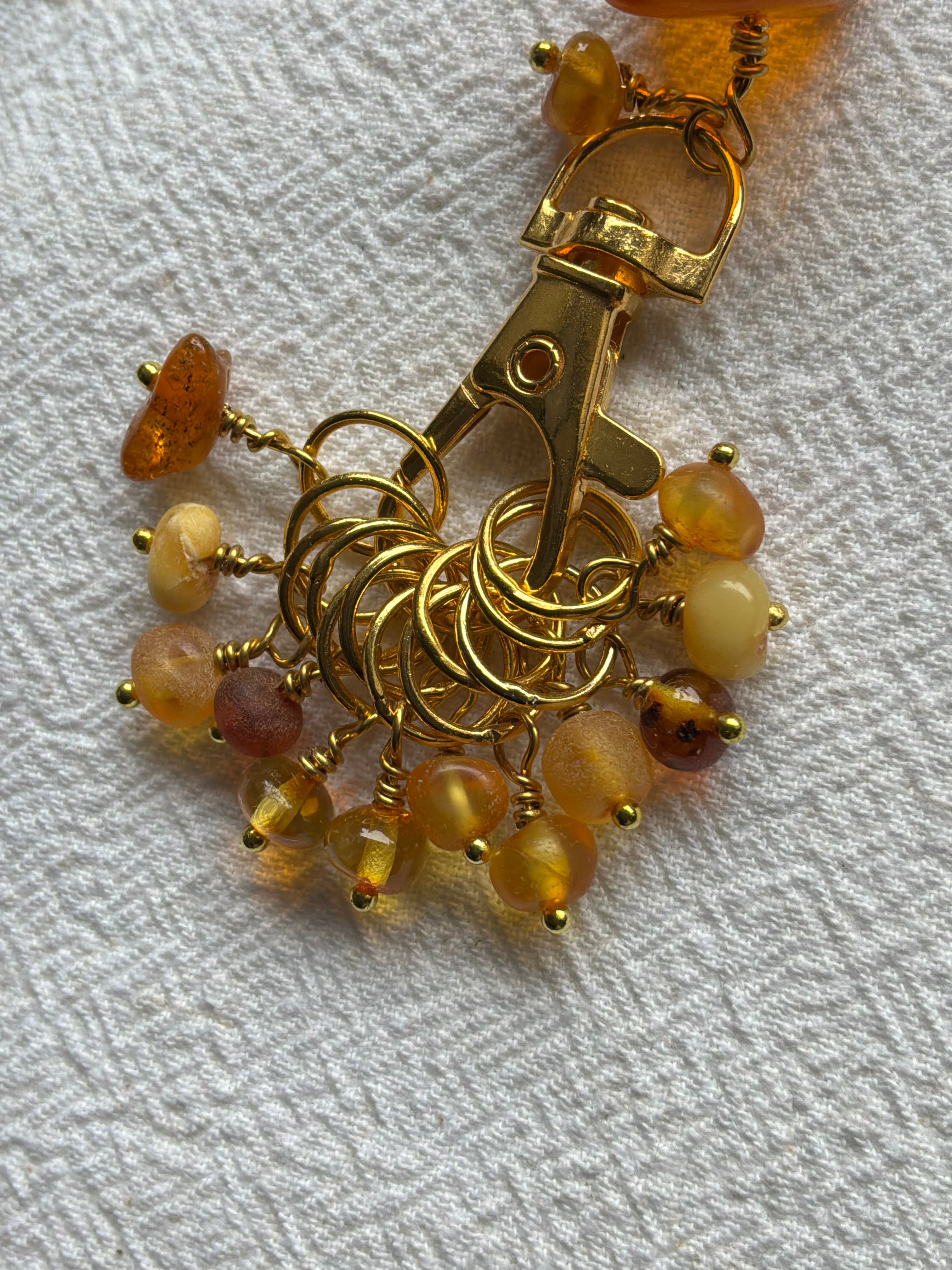 Maskemarkør sæt Rav Nordens guld. 2. Forgyldt med op til 7 mm markører og en markørholder