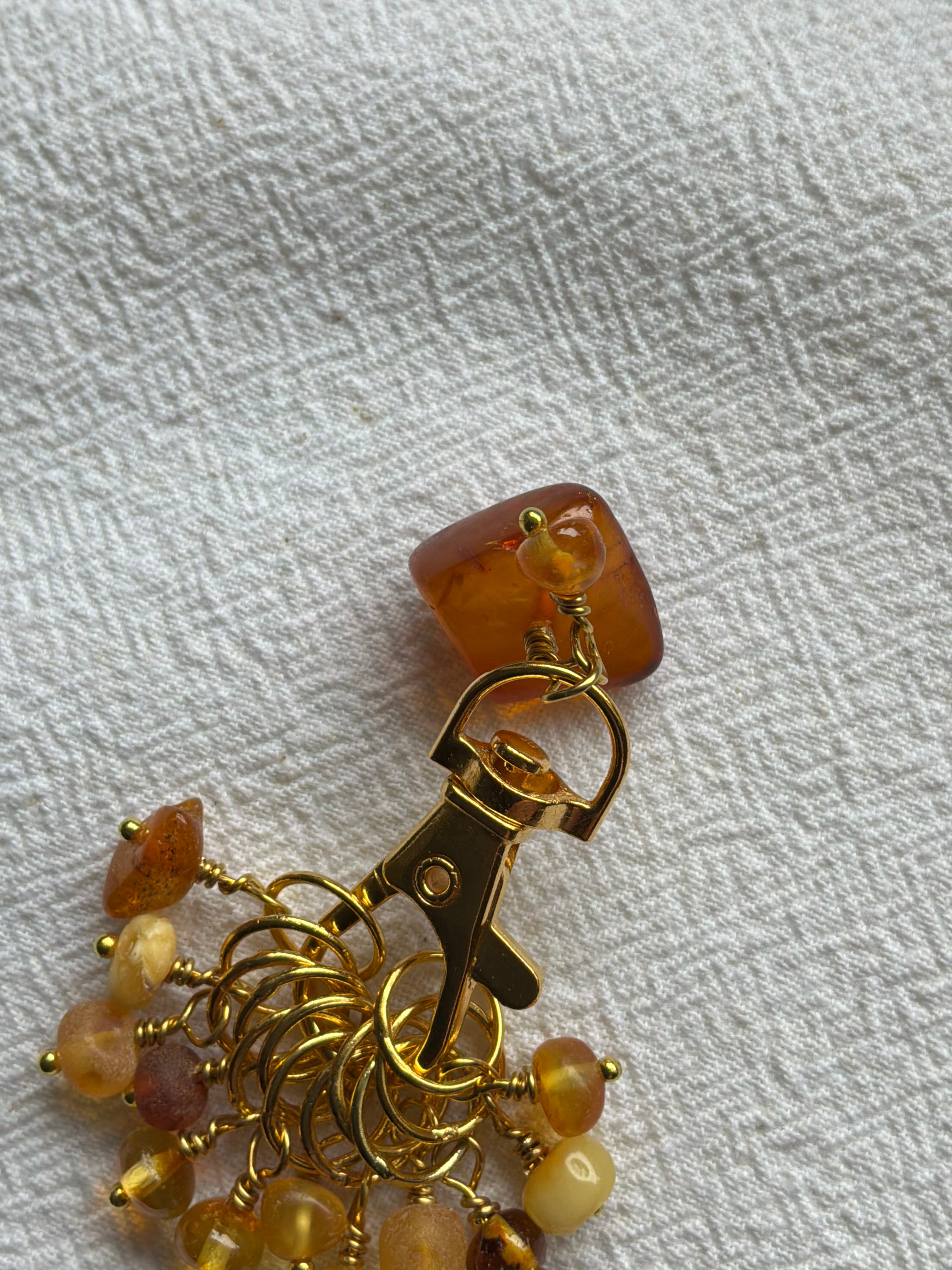 Maskemarkør sæt Rav Nordens guld. 2. Forgyldt med op til 7 mm markører og en markørholder