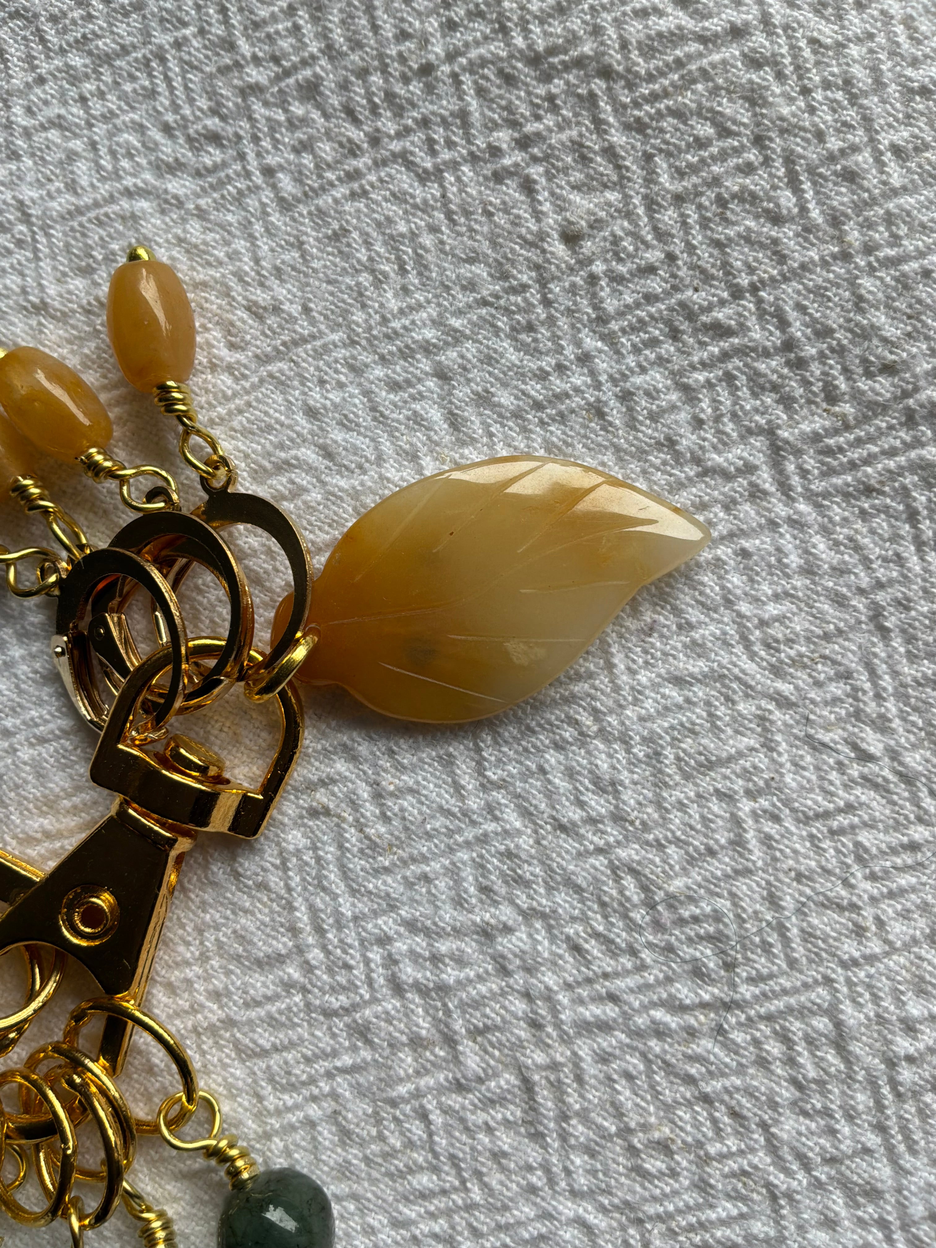 Maskemarkør sæt Jade grøn og gul. Med gul blad på markørholder. Forgyldt op til 7mm og åbenlukkelige (Kopi)