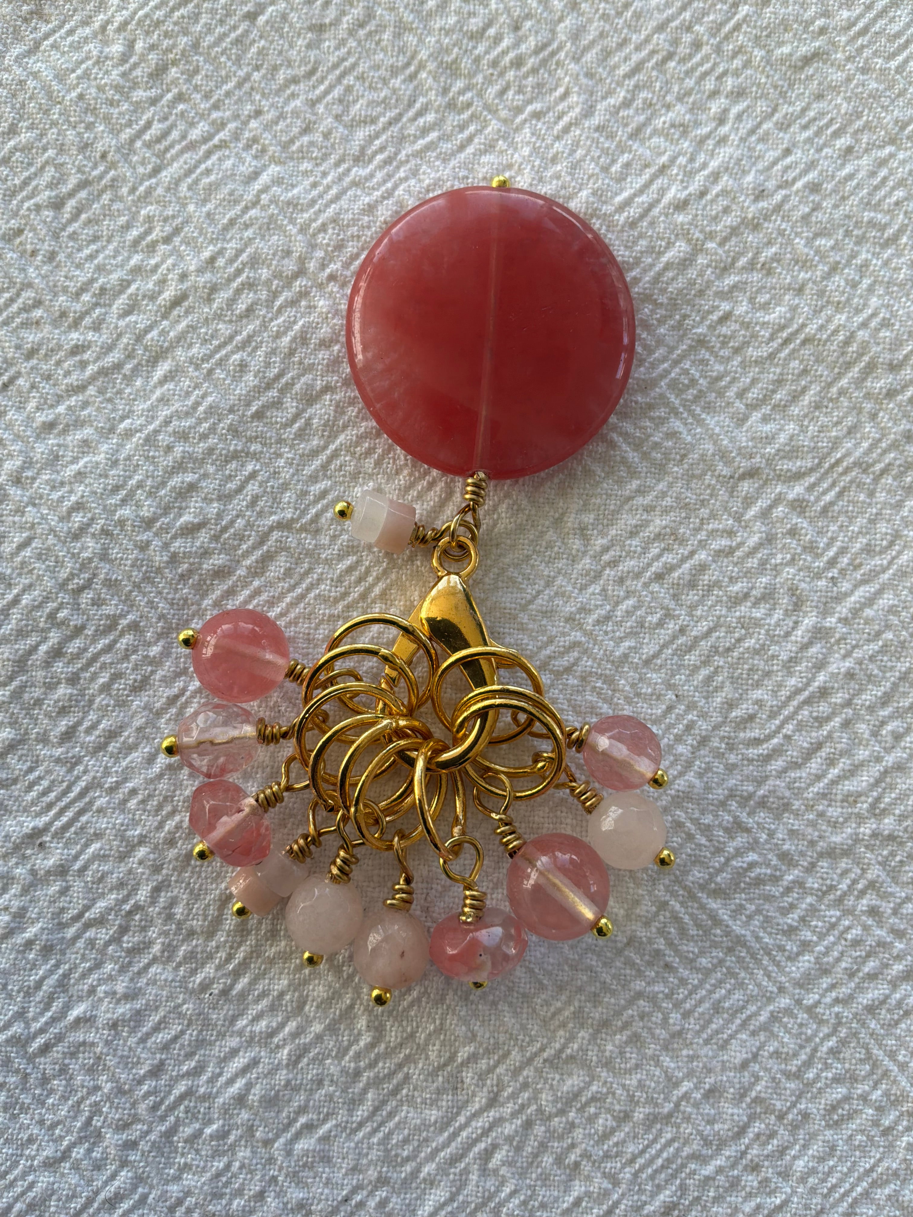 Maskemarkør sæt  Cherrykvarts Forgyldte markører der passer på op til 7 mm pinde