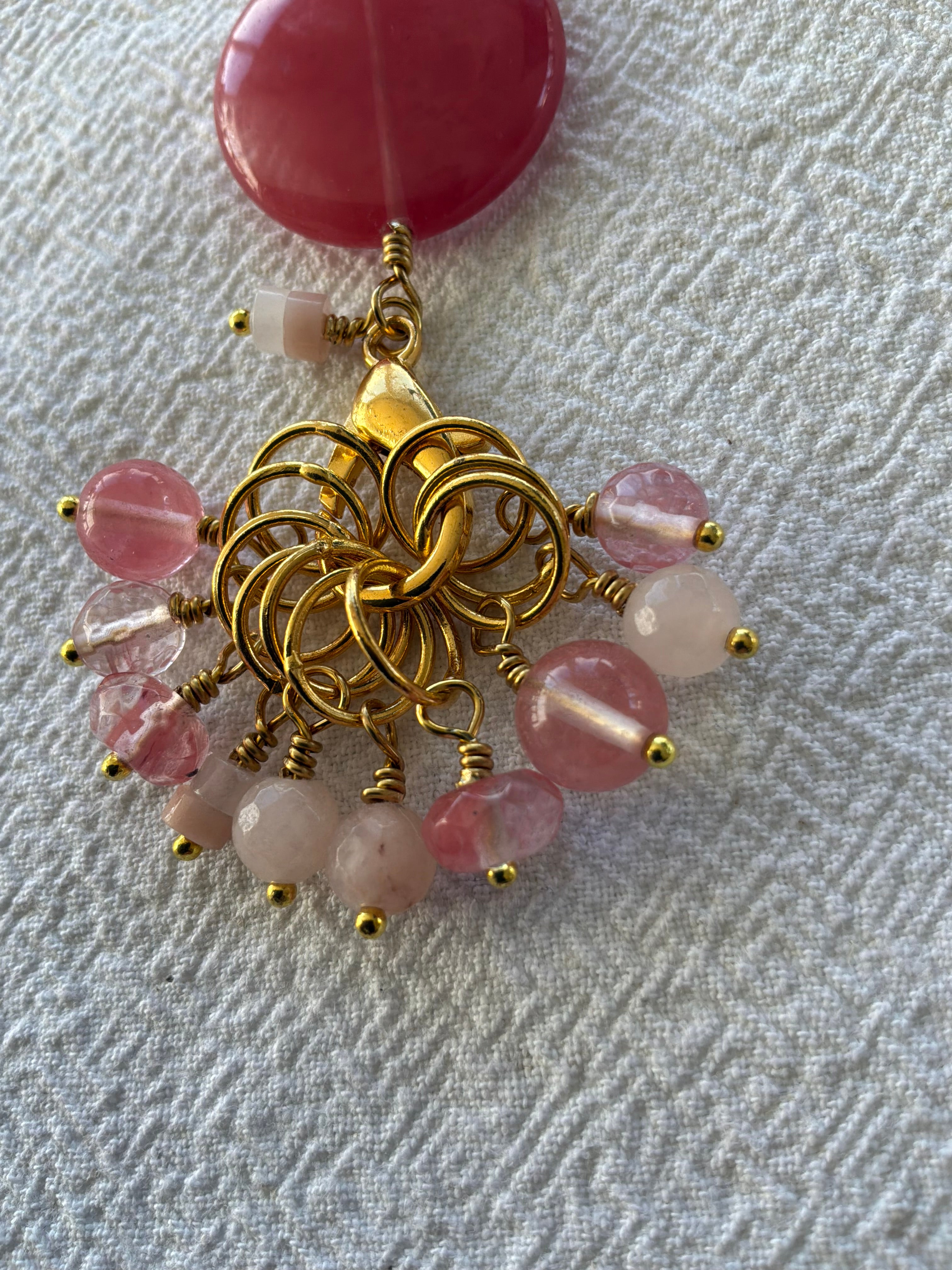 Maskemarkør sæt  Cherrykvarts Forgyldte markører der passer på op til 7 mm pinde