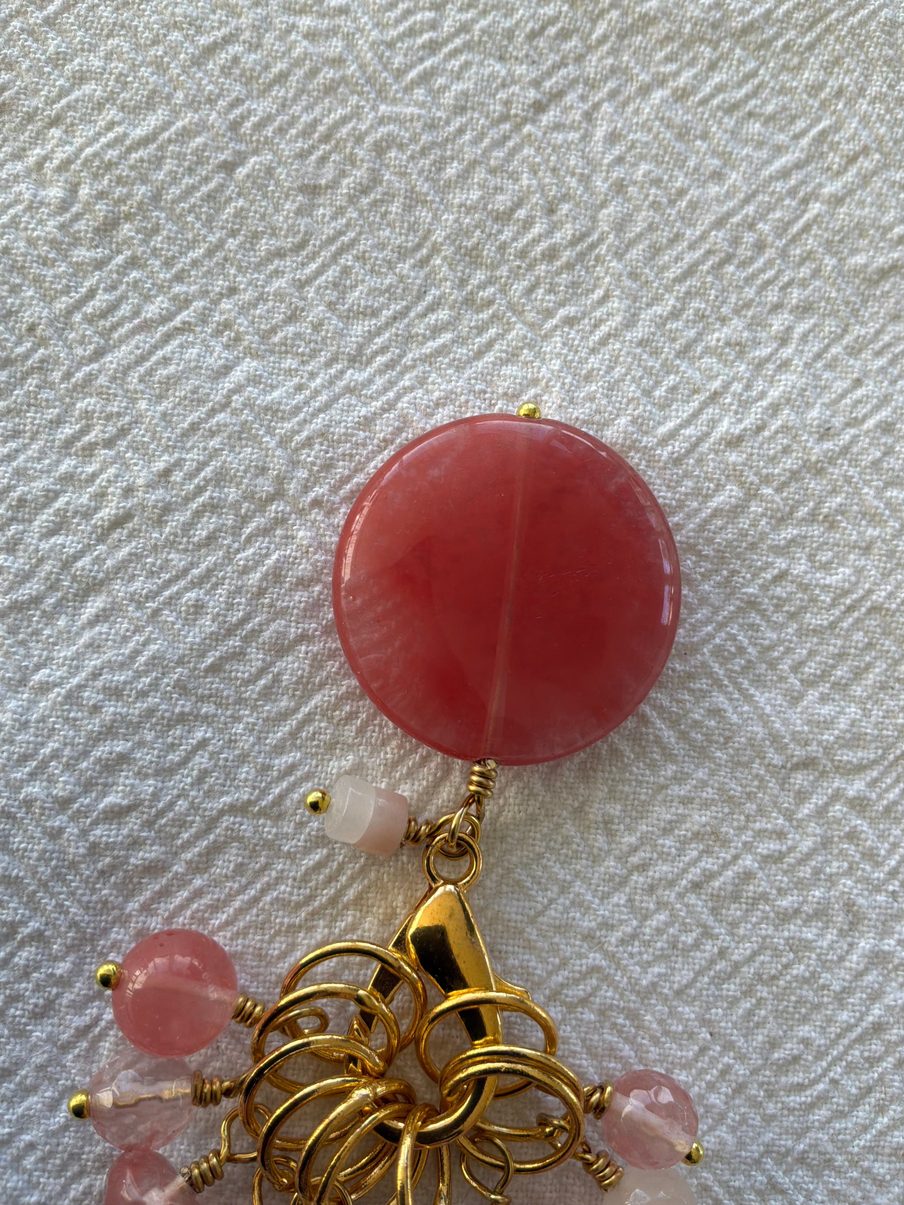 Maskemarkør sæt  Cherrykvarts Forgyldte markører der passer på op til 7 mm pinde