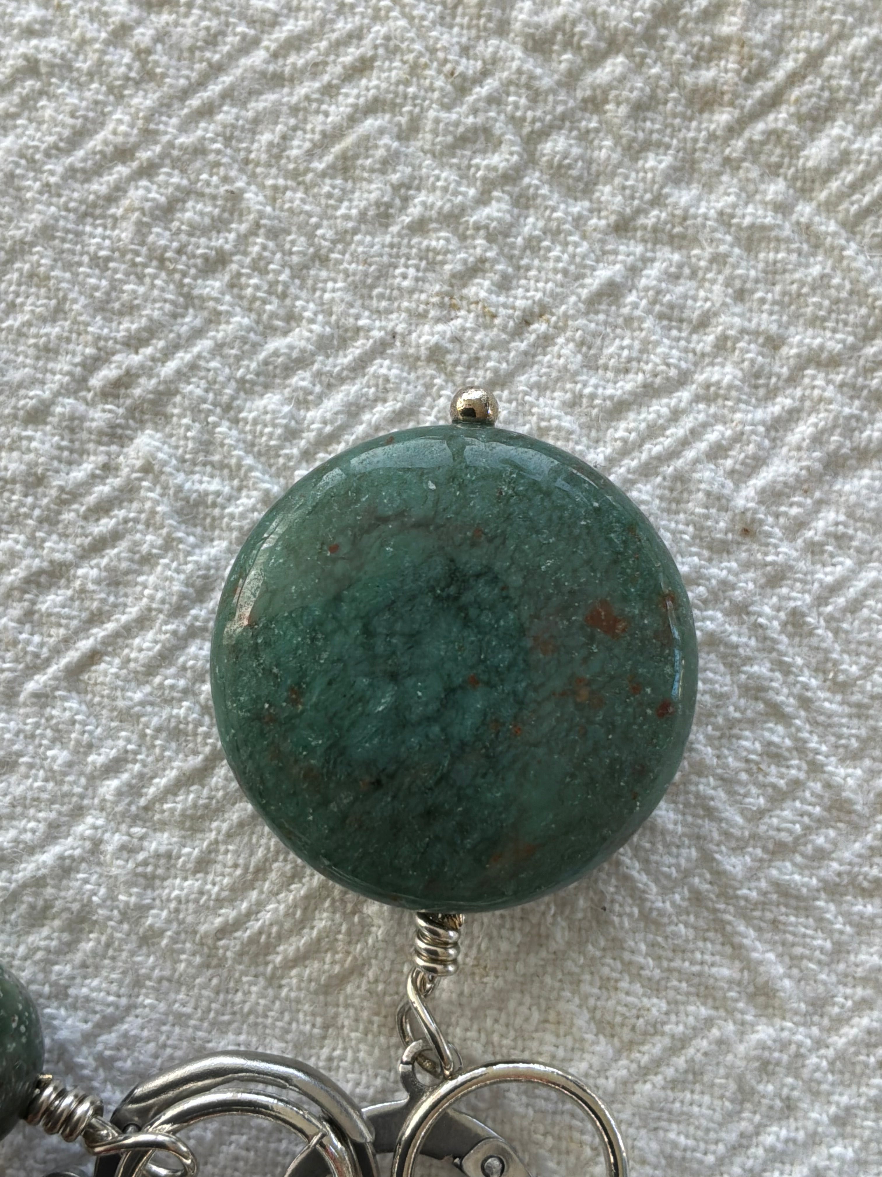 Maskemarkør sæt  Indisk Agat, Rubin, Blod agat og Mos Agat forsølvet. Op til 7 mm pinde