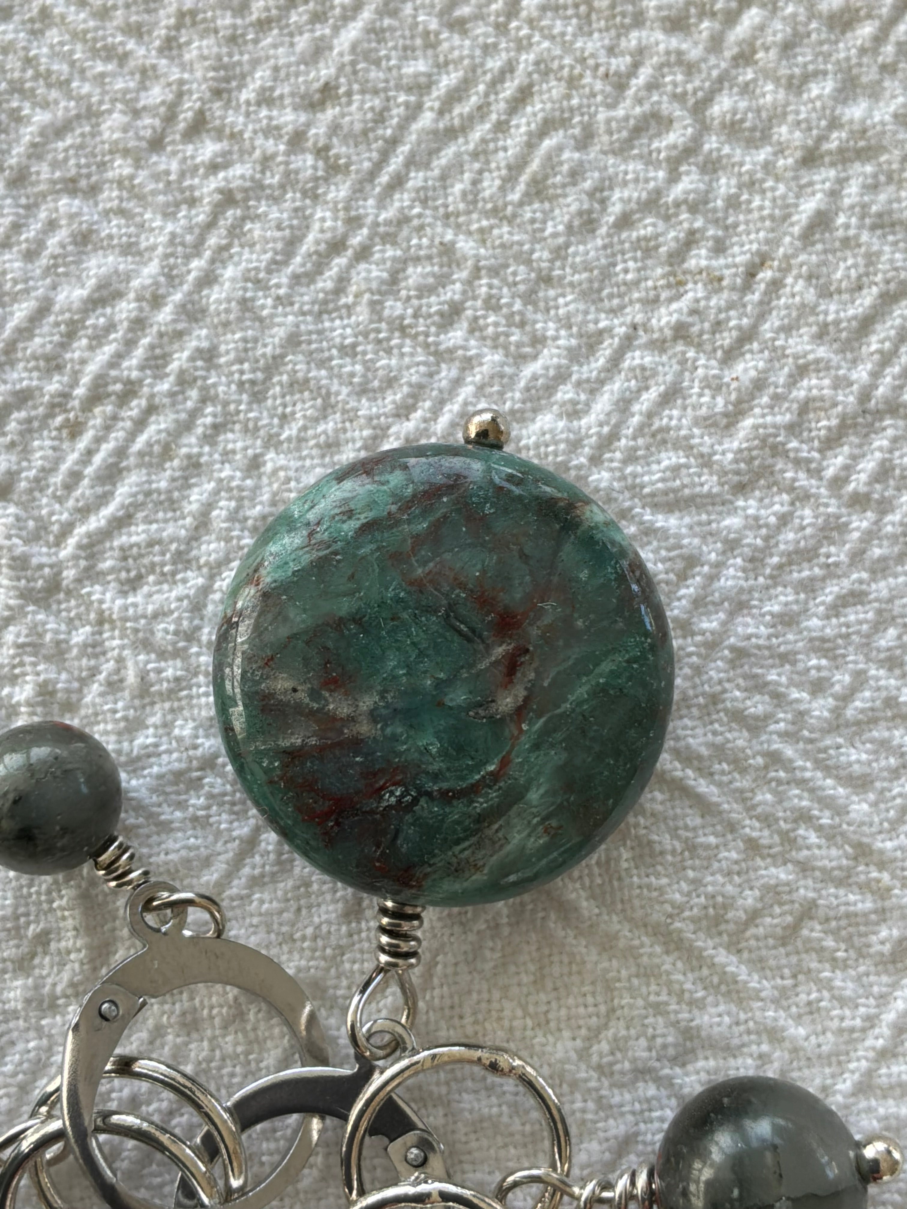 Maskemarkør sæt  1. Indisk Agat, Rubin, Blod agat og Mos Agat forsølvet. Op til 7 mm pinde