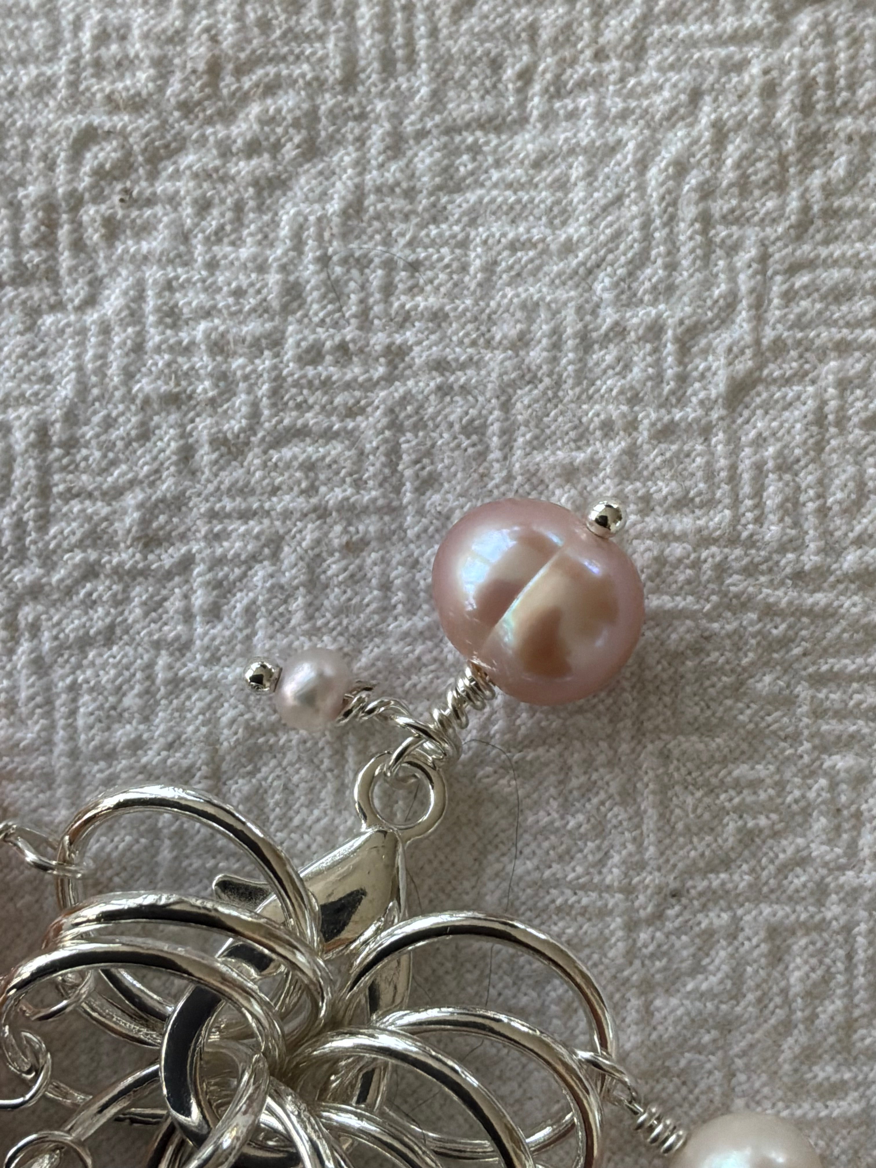 Maskemarkør sæt Perler mix farver forsølvet. Op til 10 mm