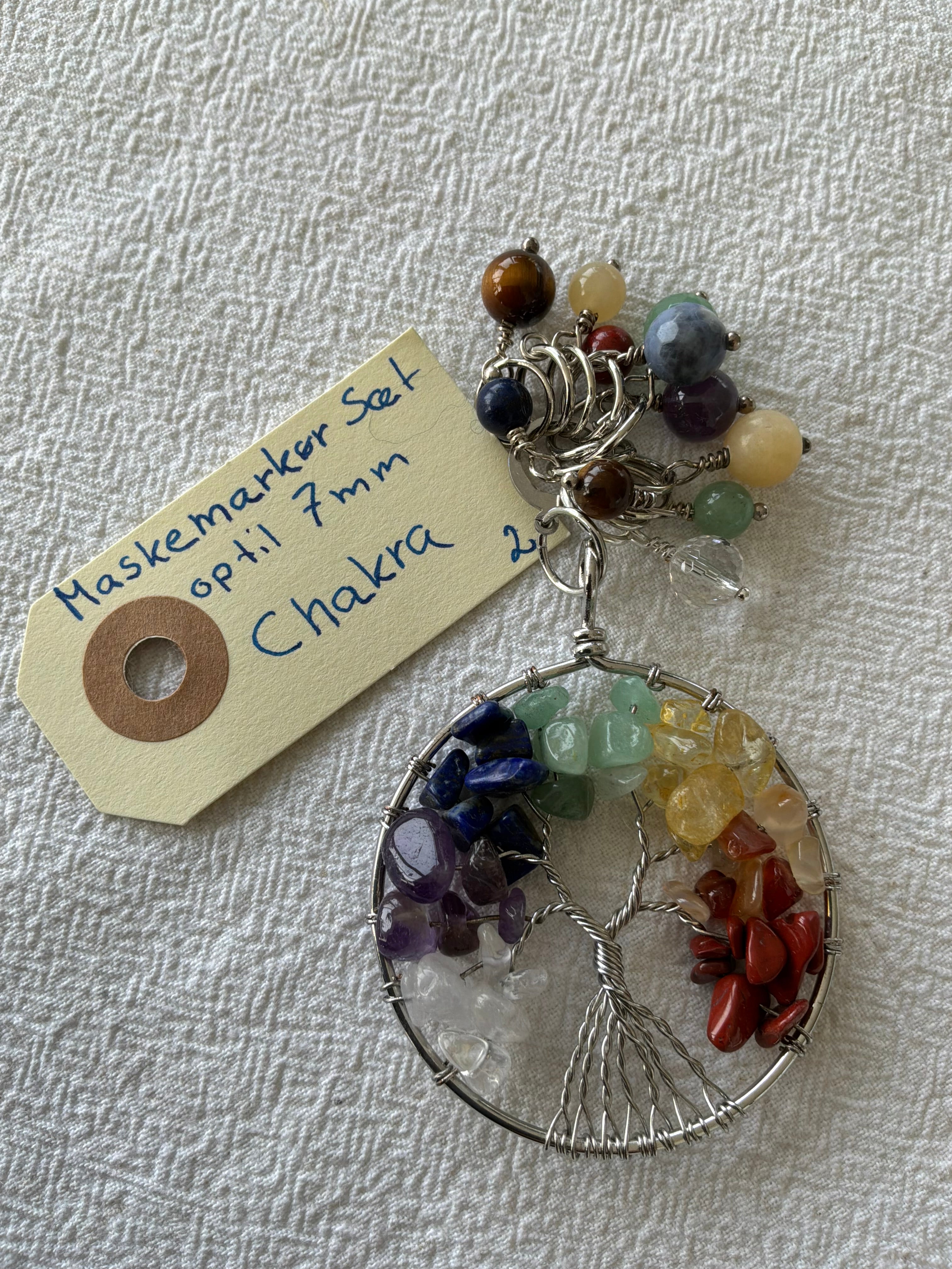 Maskemarkør sæt Chakra 2. Forsølvet markører der passer på op til 7 mm pinde