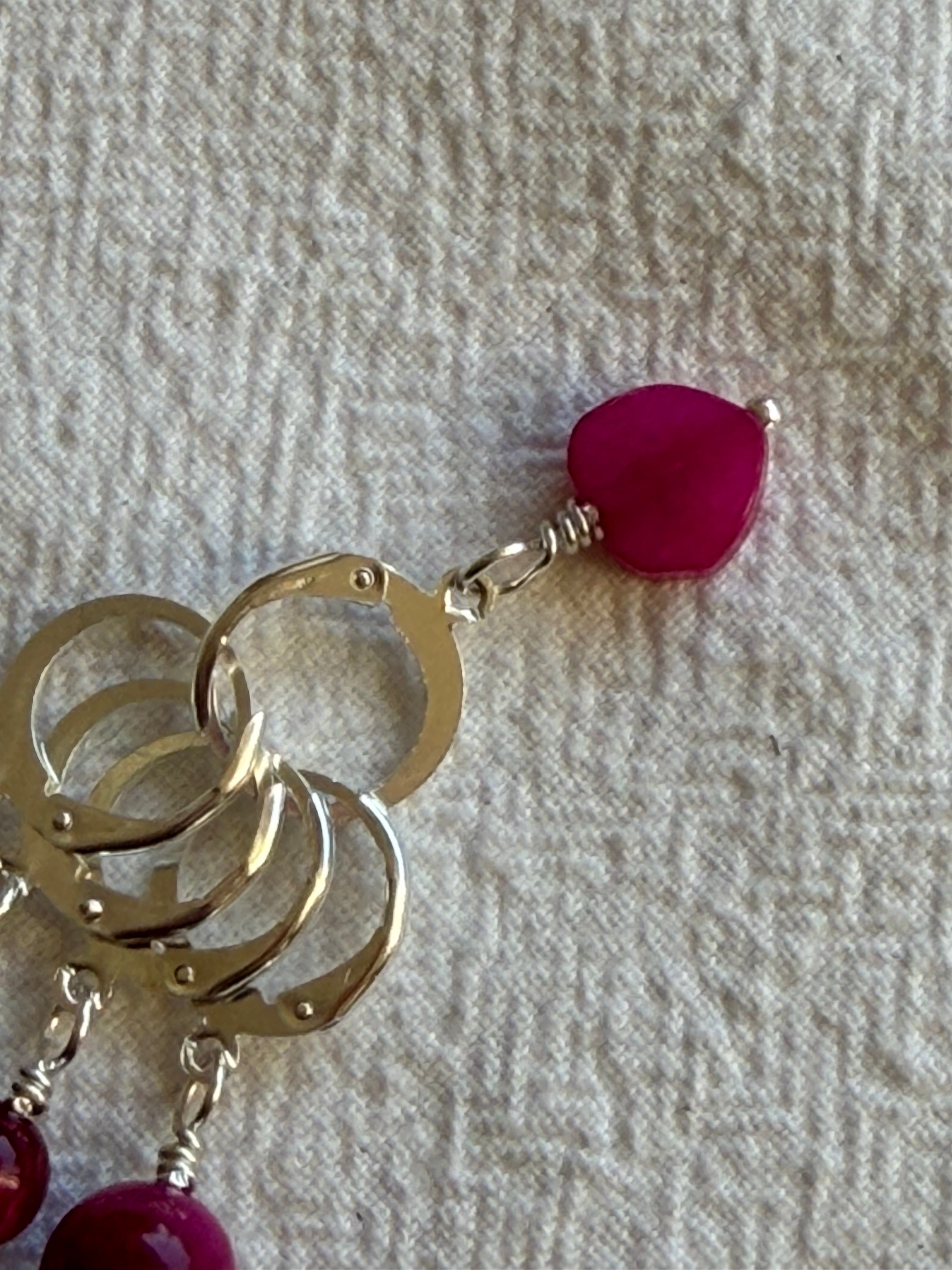 Maskemarkør sæt 5 maskemarkører Grøn og pink Tigerøje. Åben lukkelige (7.5mm) - Forsølvet