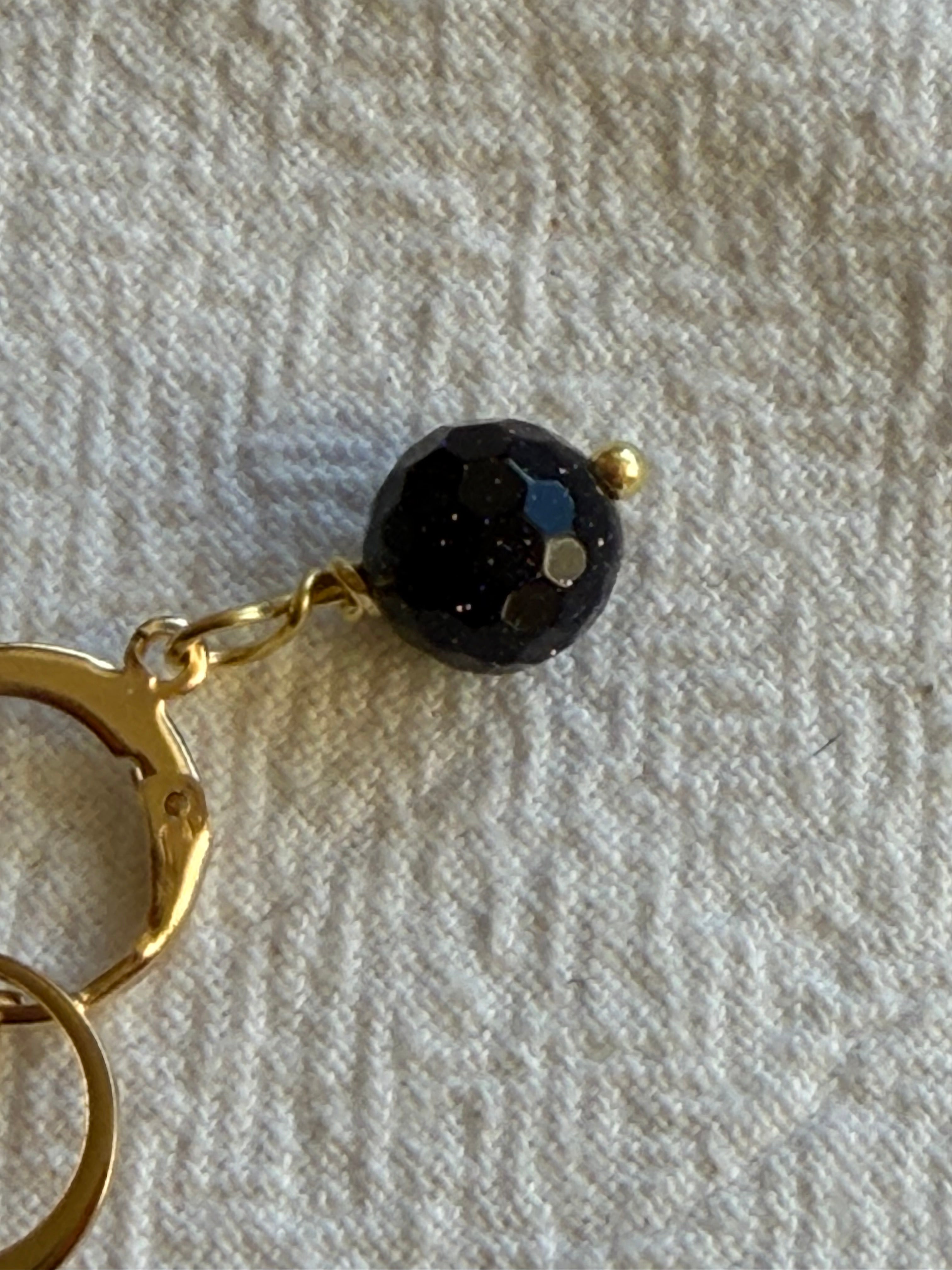 Maskemarkør sæt 5 maskemarkører Golden Lilla Sandstone. Åben lukkelige (7.5mm) -