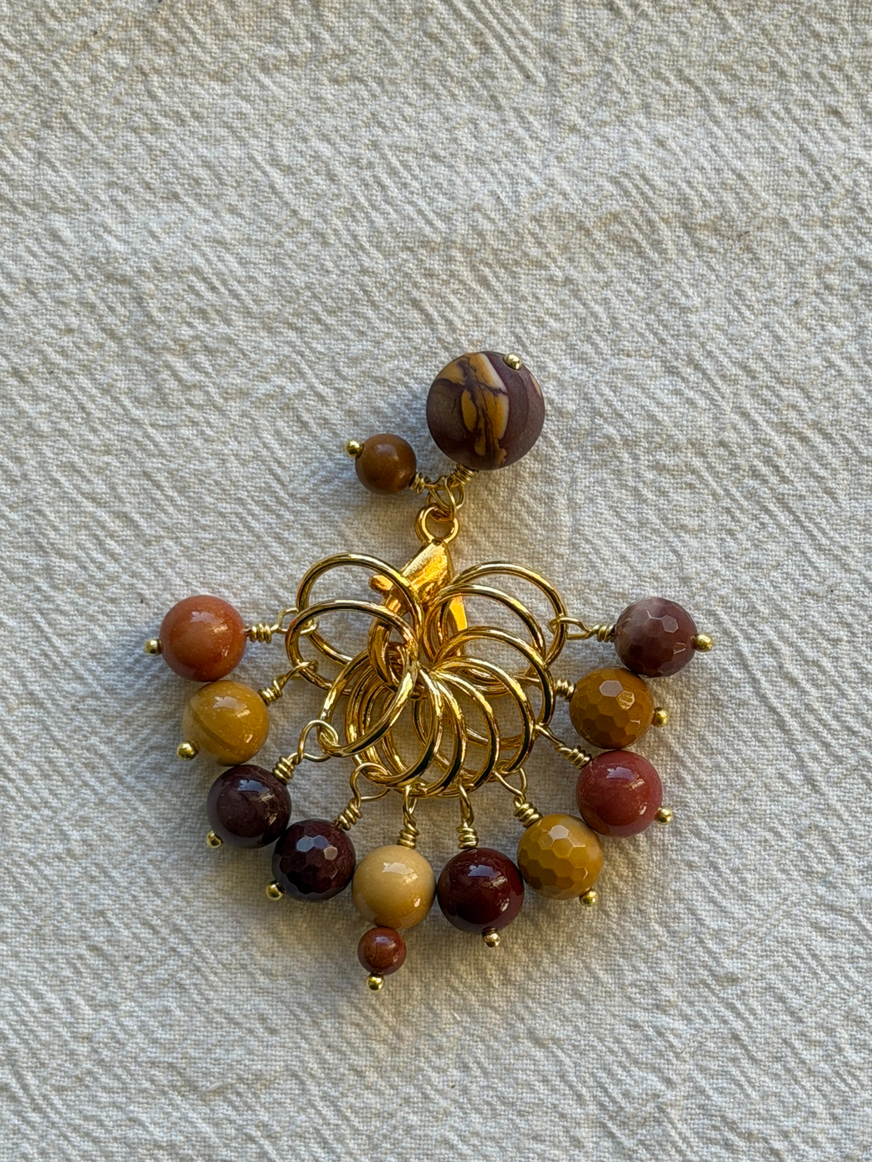 Maskemarkør sæt Mookite forgyldt. Op til 10 mm