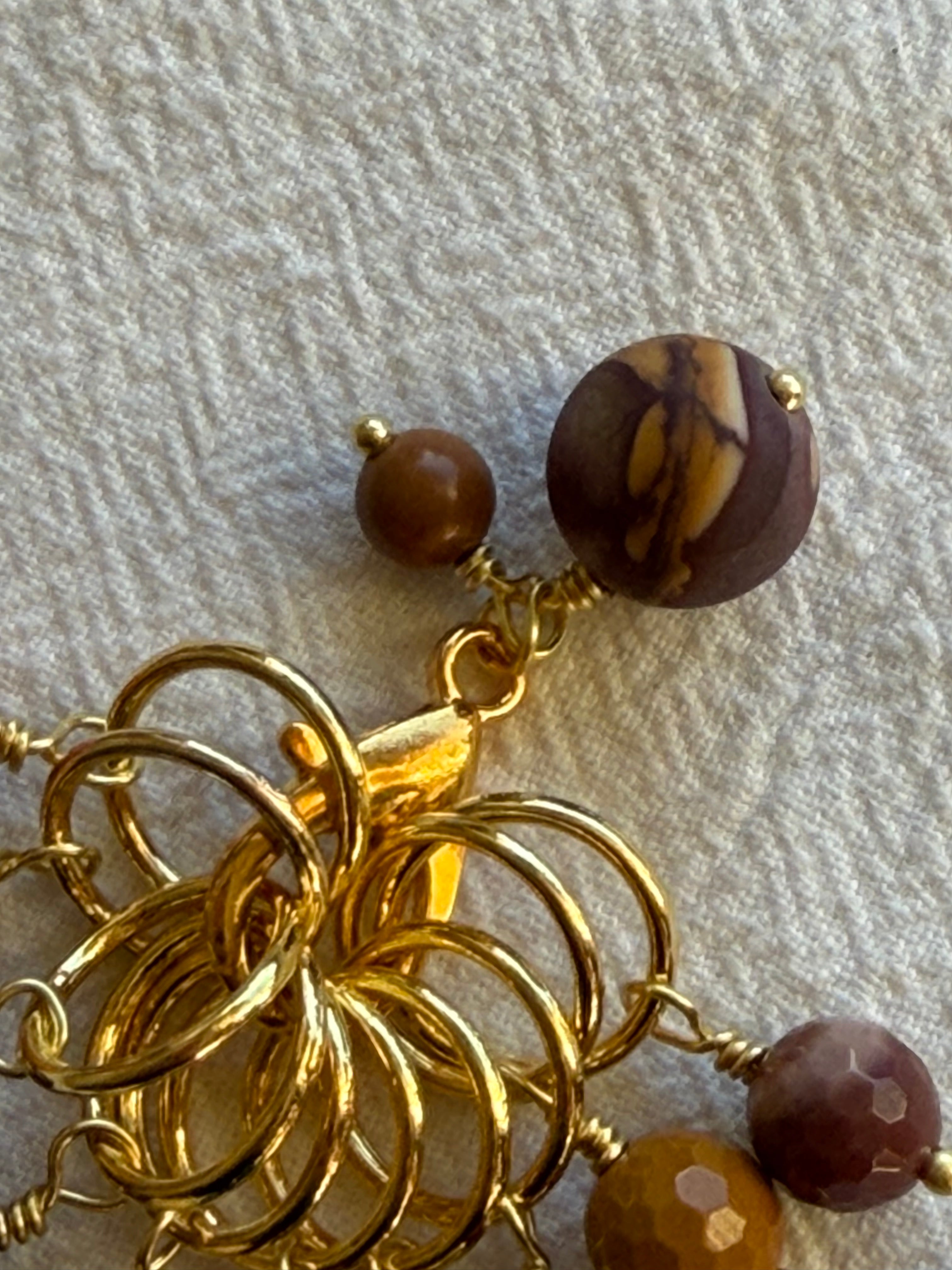 Maskemarkør sæt Mookite forgyldt. Op til 10 mm